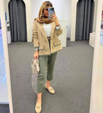کت شلوار زنانه مدل سوران جنس لنینت سایز 38 تا 46