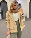 کت شلوار زنانه مدل سوران جنس لنینت سایز 38 تا 46