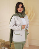 کت شلوار زنانه مدل سوران جنس لنینت سایز 38 تا 46