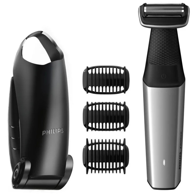 ماشین اصلاح موی بدن فیلیپس مدل BG5025/40 ضد آب به همراه سری مخصوص کمر و شانه
