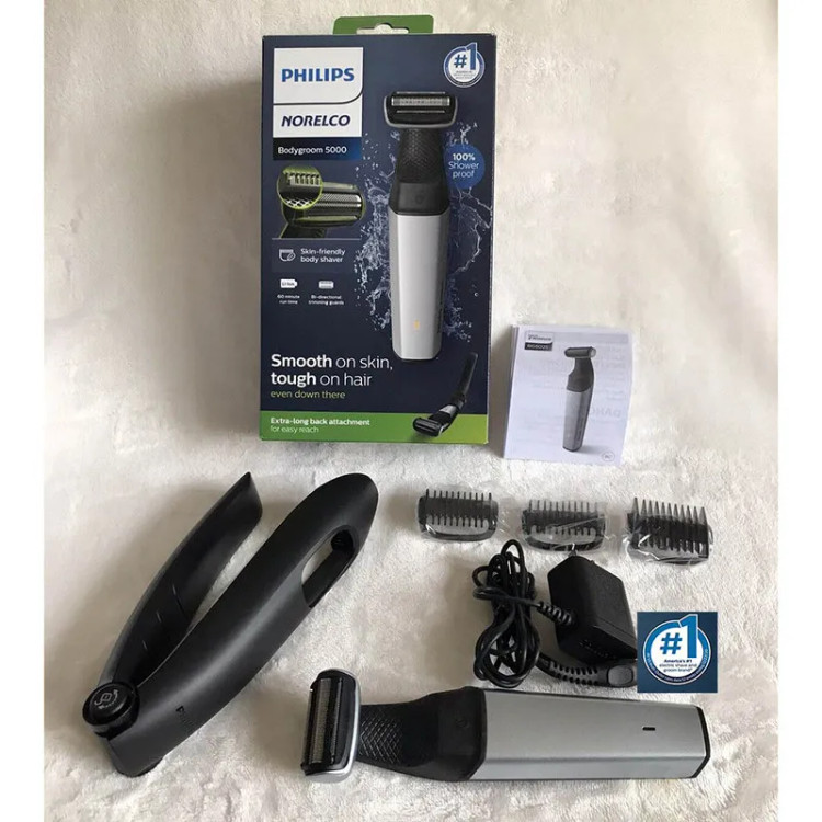 ماشین اصلاح موی بدن فیلیپس مدل BG5025/40 ضد آب به همراه سری مخصوص کمر و شانه