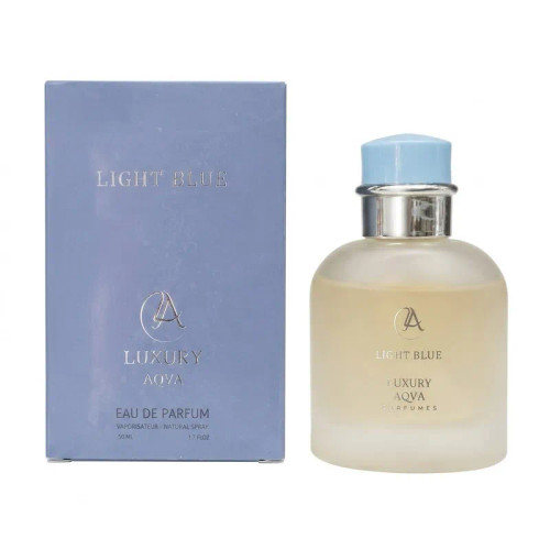 ادوپرفیوم زنانه لاکچری آکوا مدل LIGHT BLUE حجم 50 میلیلیتر با رایحه خنک