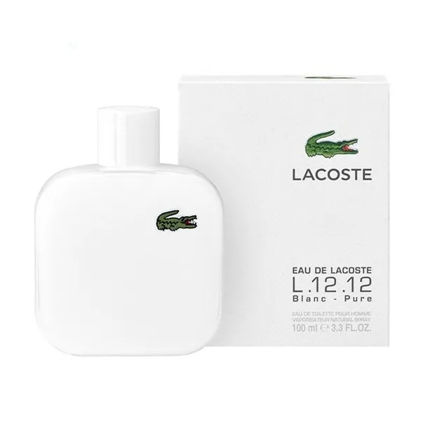 ادو تویلت مردانه لاگوست مدل L.12.12 Blanc Pure حجم 100 میلی لیتر