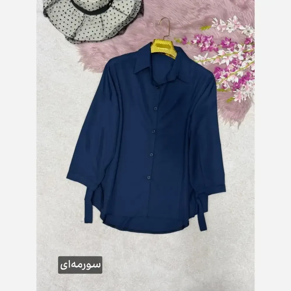 شومیز گره ای زنانه مدل نیکی جنس پری خنک فری سایز 38 تا 48