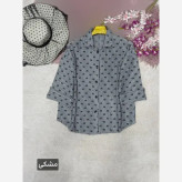 شومیز پنبه رنگین زنانه جنس پنبه زارا شاین دار فری سایز