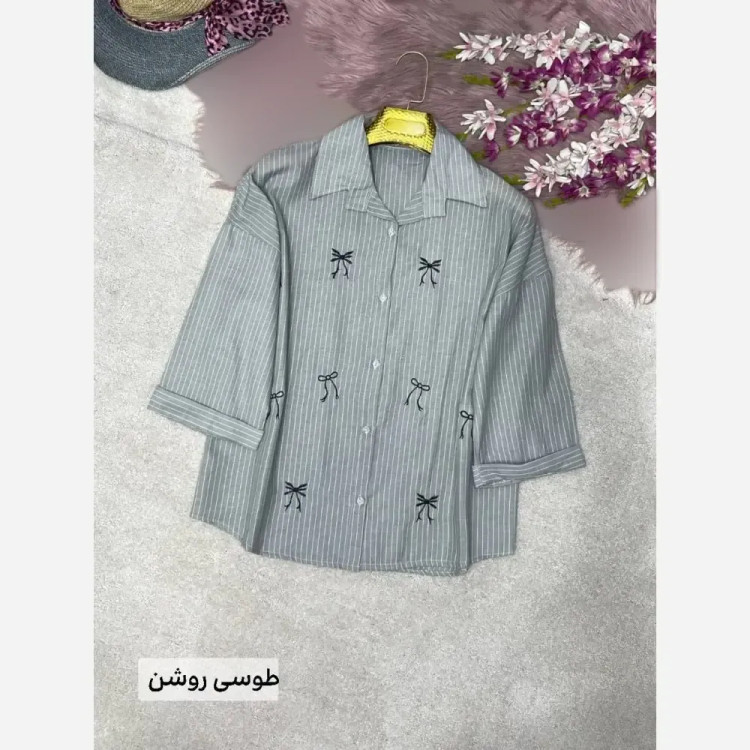 شومیز مانتویی لنین ایرانا فری سایز 38 تا 48