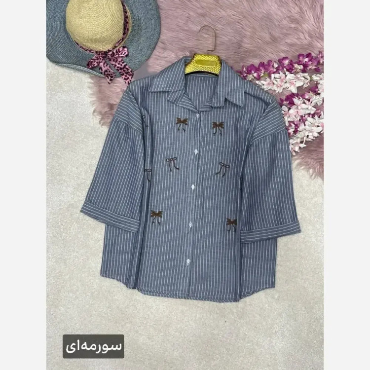 شومیز مانتویی لنین ایرانا فری سایز 38 تا 48