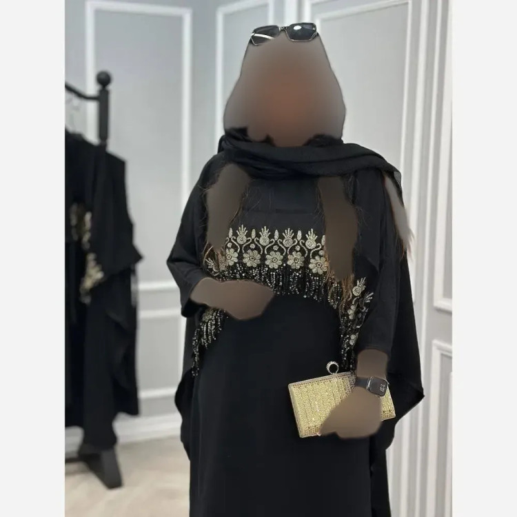 ست پیراهن رویه دار زنانه کرپ بوگاتی رنگ طلایی فری سایز
