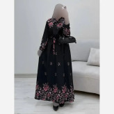 پیراهن ساحلی رز کرپ بوگاتی درجه یک فری سایز