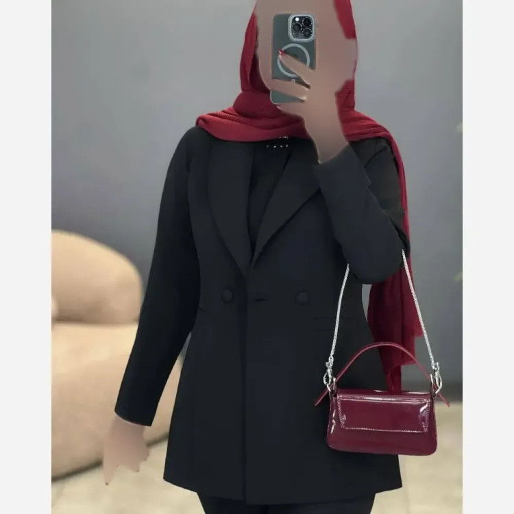کت و شلوار زنانه مازراتی مدل رانا رنگ مشکی