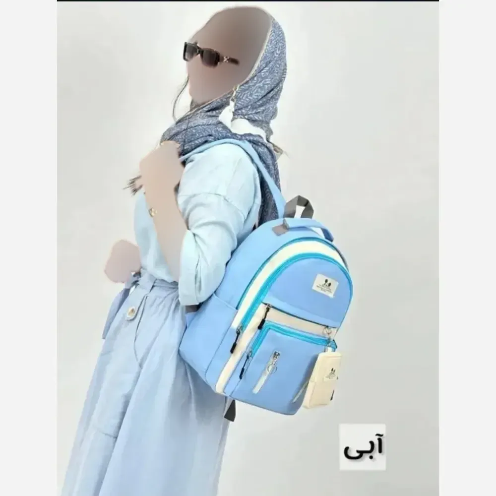 کوله پشتی دیبا ضد آب مدل زرین سه زیپ اندازه 40 در 28 سانتی متر