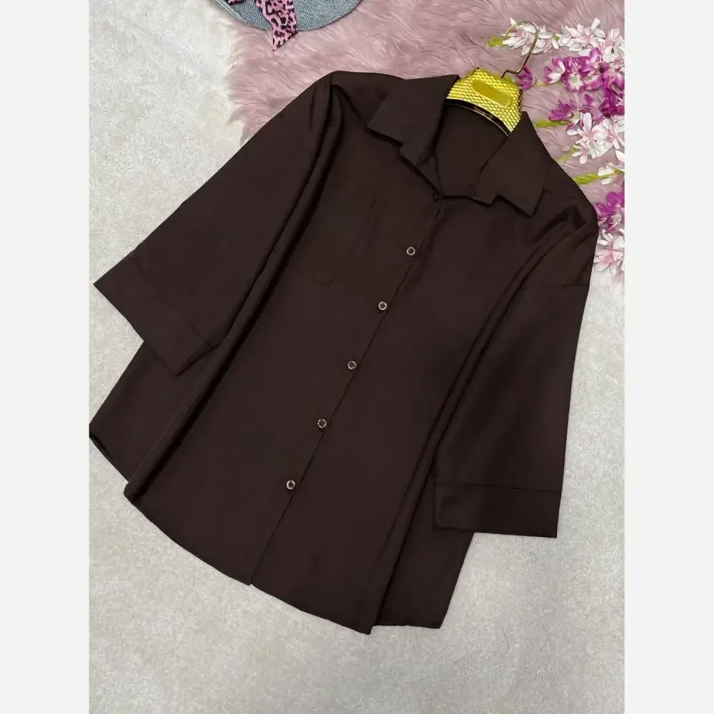 شومیز تک جیب ترمه جنس پری خنک و سبک فری سایز 38 تا 48