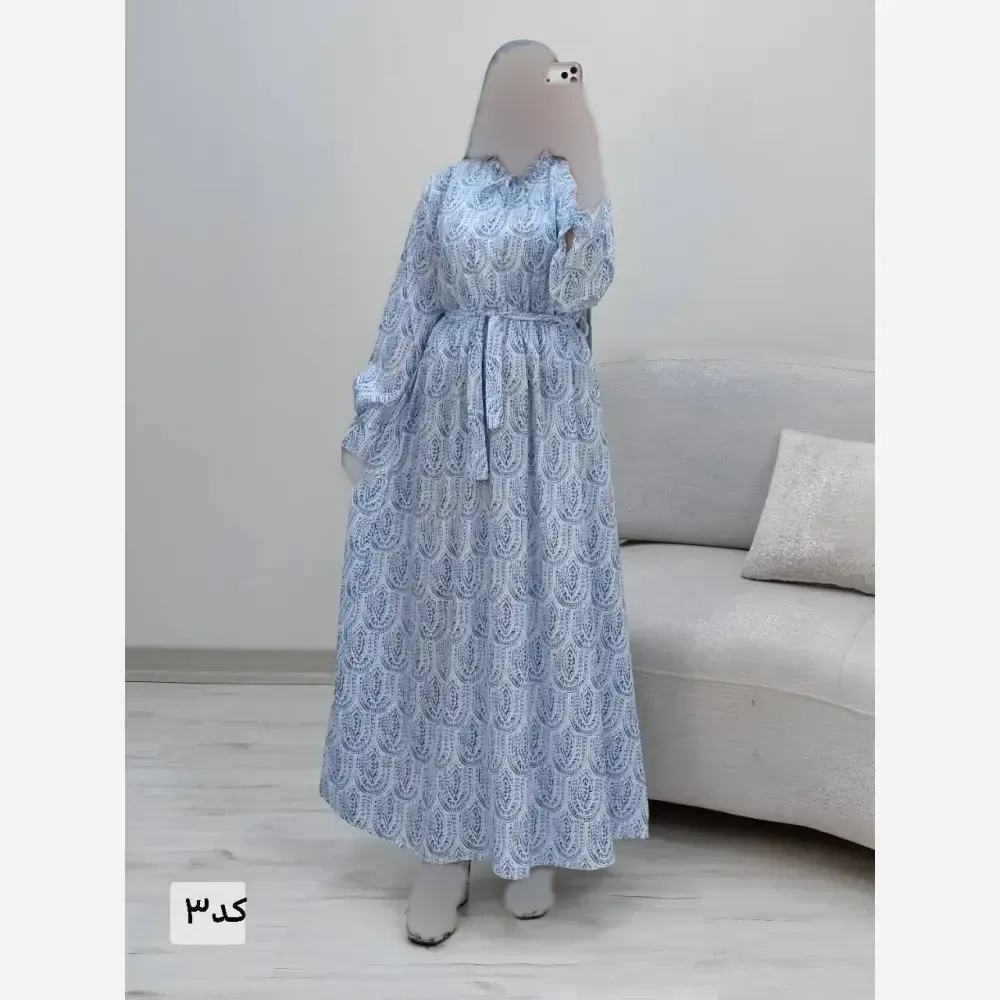 پیراهن ساحلی الماس جنس کرپ بوگاتی درجه یک
