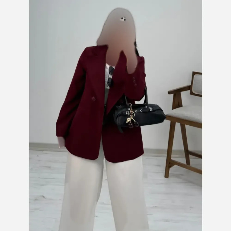 کت اسپرت زنانه نگار جنس کرپ مازراتی لایی کوبی شده