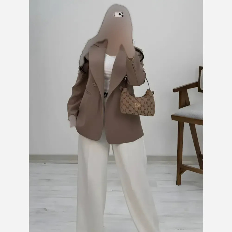 کت اسپرت زنانه نگار جنس کرپ مازراتی لایی کوبی شده