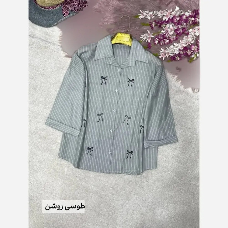 شومیز مانتویی لنین ایرانا سایز 38 تا 48