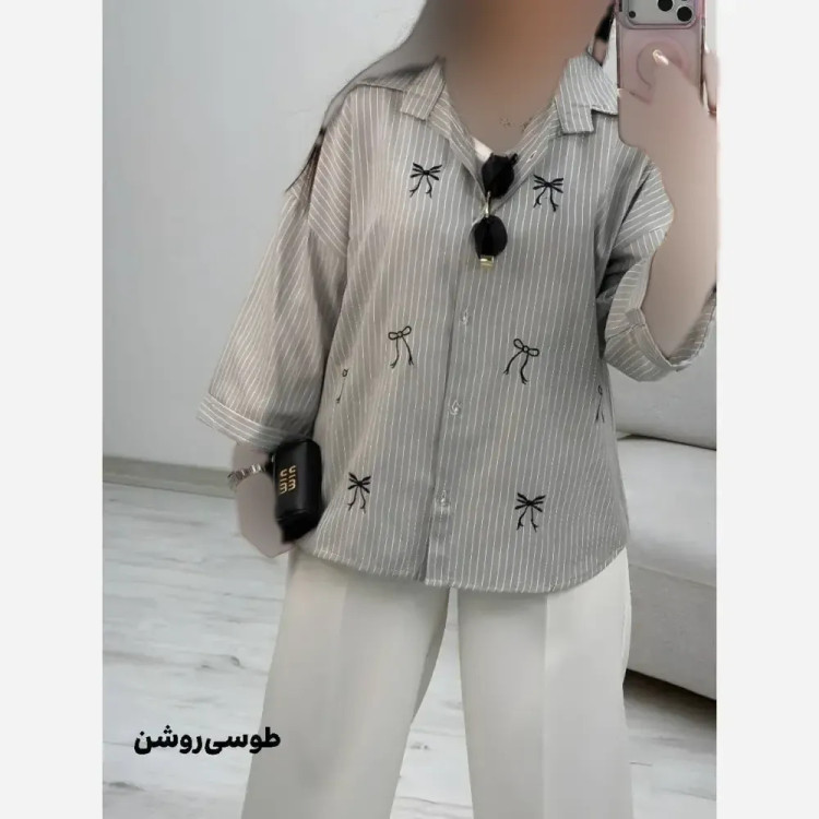 شومیز مانتویی لنین ایرانا سایز 38 تا 48