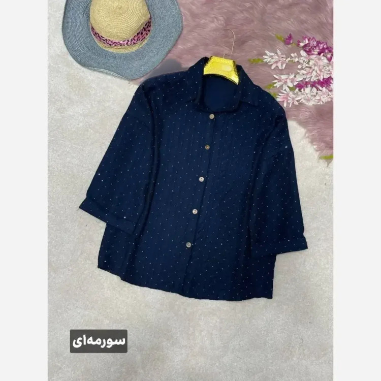 شومیز مراکشی شانتون کوک دوزی فول نگین سایز 38 تا 46