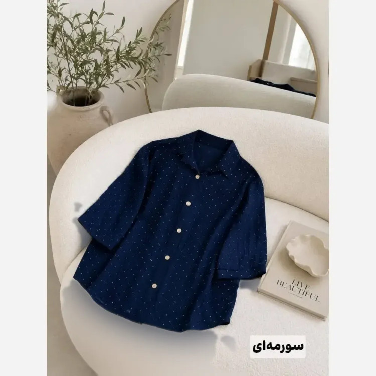 شومیز مراکشی شانتون کوک دوزی فول نگین سایز 38 تا 46