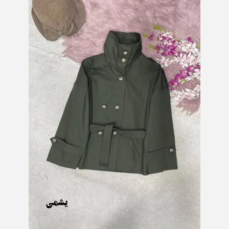 ترنج کت زارا کتان فری سایز 38 تا 46 یقه دو حالته