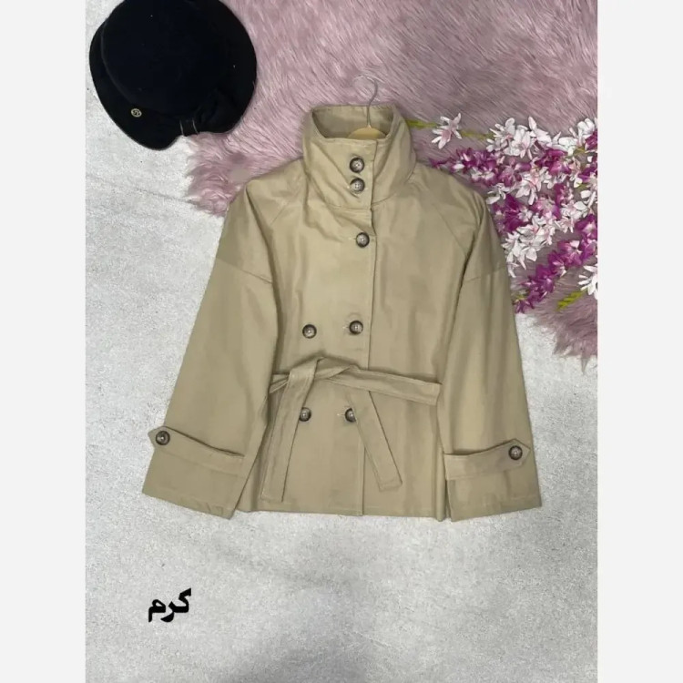 ترنج کت زارا کتان فری سایز 38 تا 46 یقه دو حالته