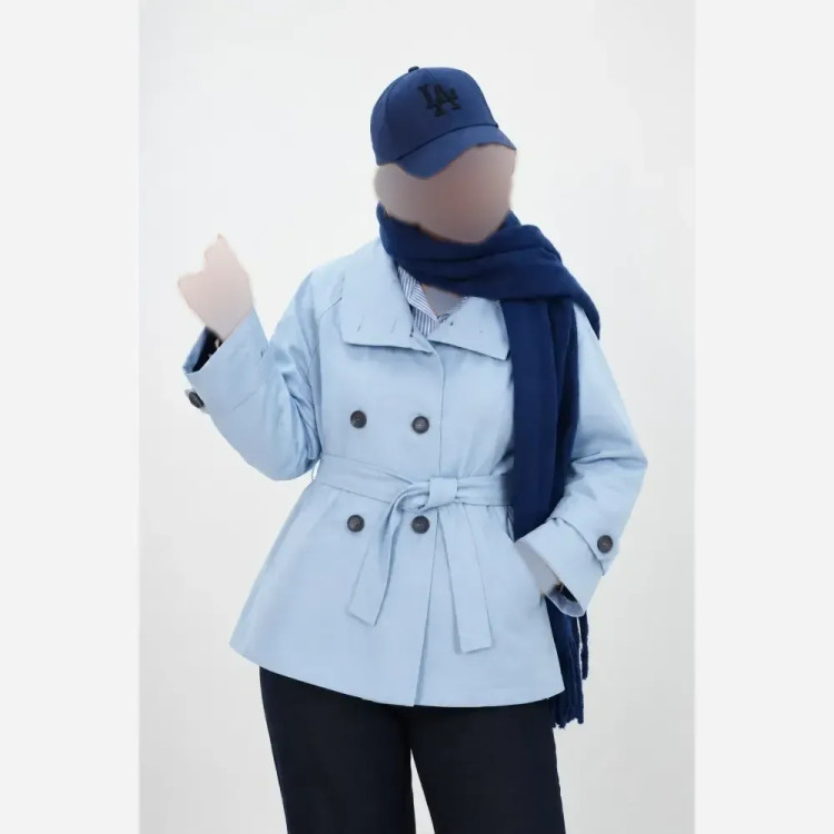 ترنج کت زارا کتان فری سایز 38 تا 46 یقه دو حالته