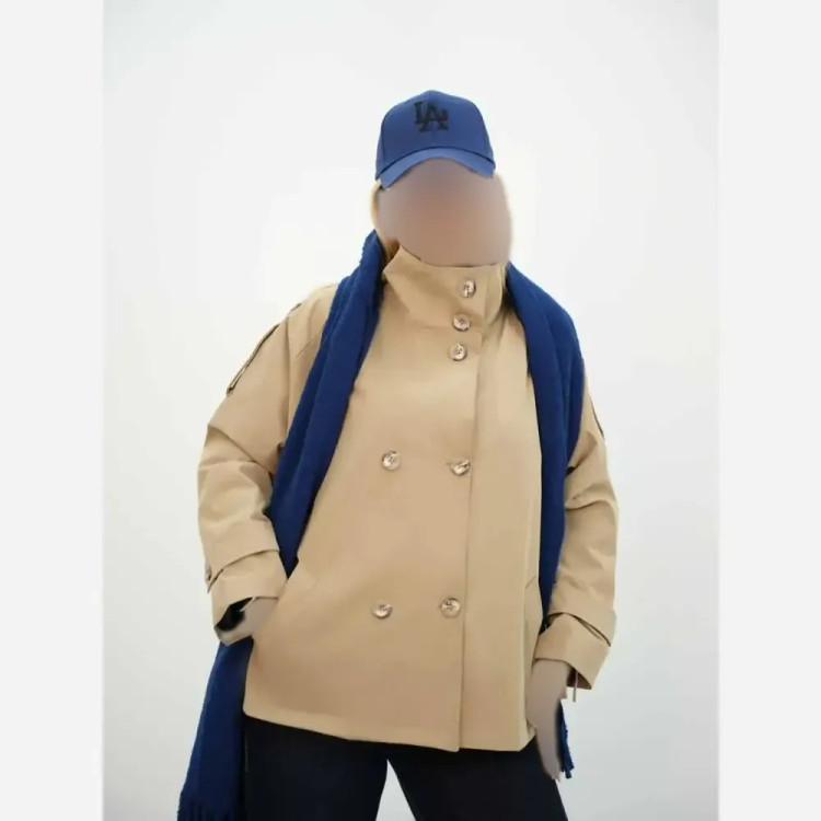 ترنج کت زارا کتان فری سایز 38 تا 46 یقه دو حالته