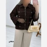 جکت مخمل پاییزه زنانه فری سایز مدل elegant