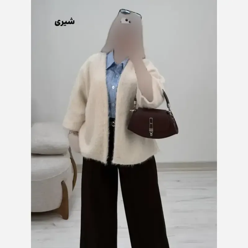 پالتو پشمی زنانه بنیتا رنگ مشکی شکلاتی شتری موشی شیری سایز 38 تا 46