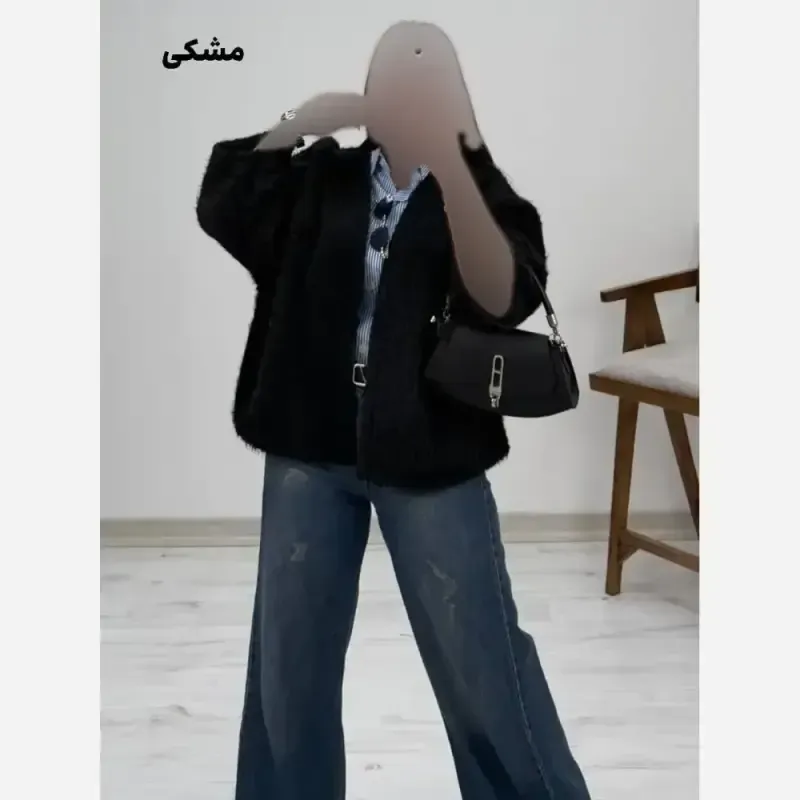پالتو پشمی زنانه بنیتا رنگ مشکی شکلاتی شتری موشی شیری سایز 38 تا 46