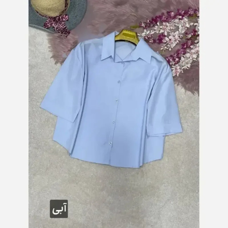 شومیز زنانه مدل پاستیلی وانیا جنس پری خنک و سبک سایز فری 38 تا 48
