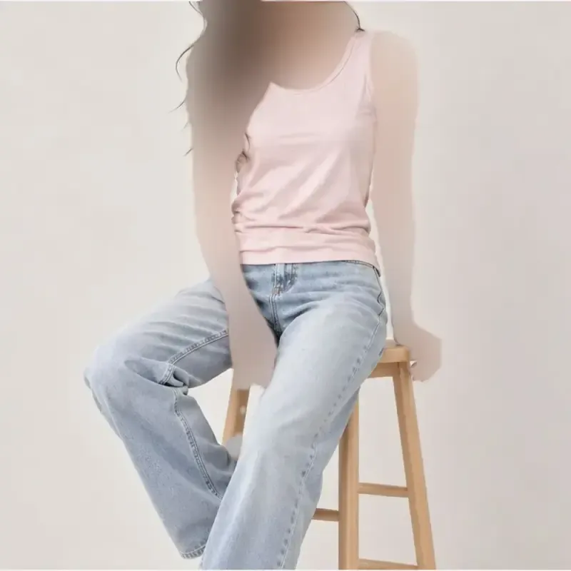 تاپ وارداتی پنبه زنانه و دخترانه تک سایز مارک Angel