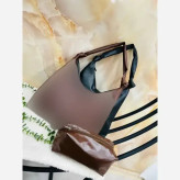 کیف زنانه بند گره وارداتی جنس شرانگ خارجی با کیف آرایش سایز 33-38