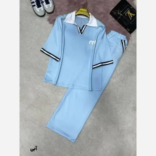 ست اسپرت زنانه پنبه گلکسی درجه یک مدل miu سایز فری 38 تا 46