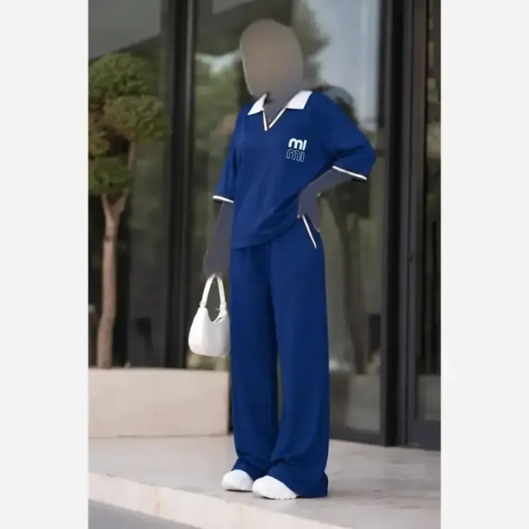 ست اسپرت زنانه پنبه گلکسی درجه یک مدل miu سایز فری 38 تا 46