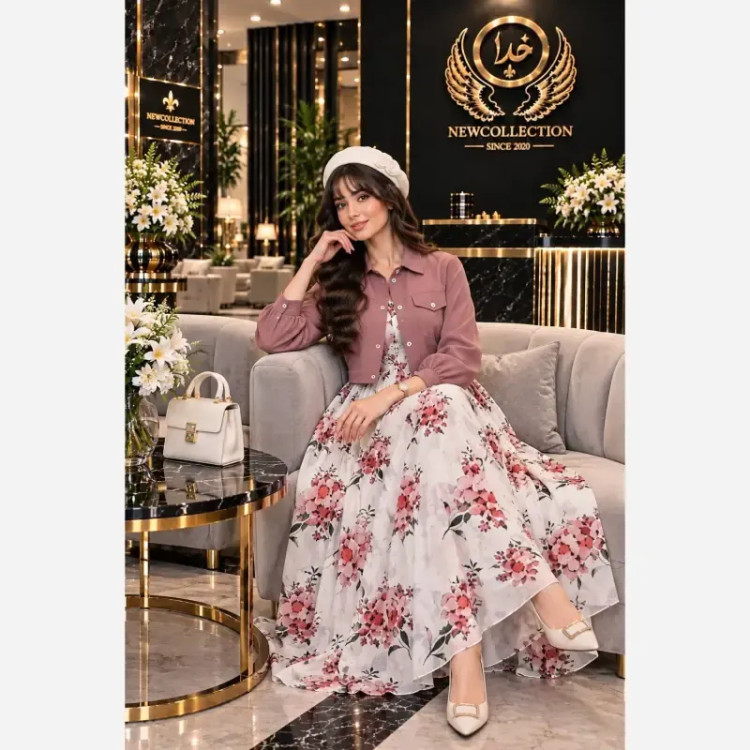 ست ساحلی و کت دیبا جنس زیره بوگاتی و رویه صوفیا سایز 38 تا 46 فری