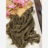 شال حریر شنی وارداتی حاشیه دالبر عروسکی سایز 185 در 80 سانتی متر