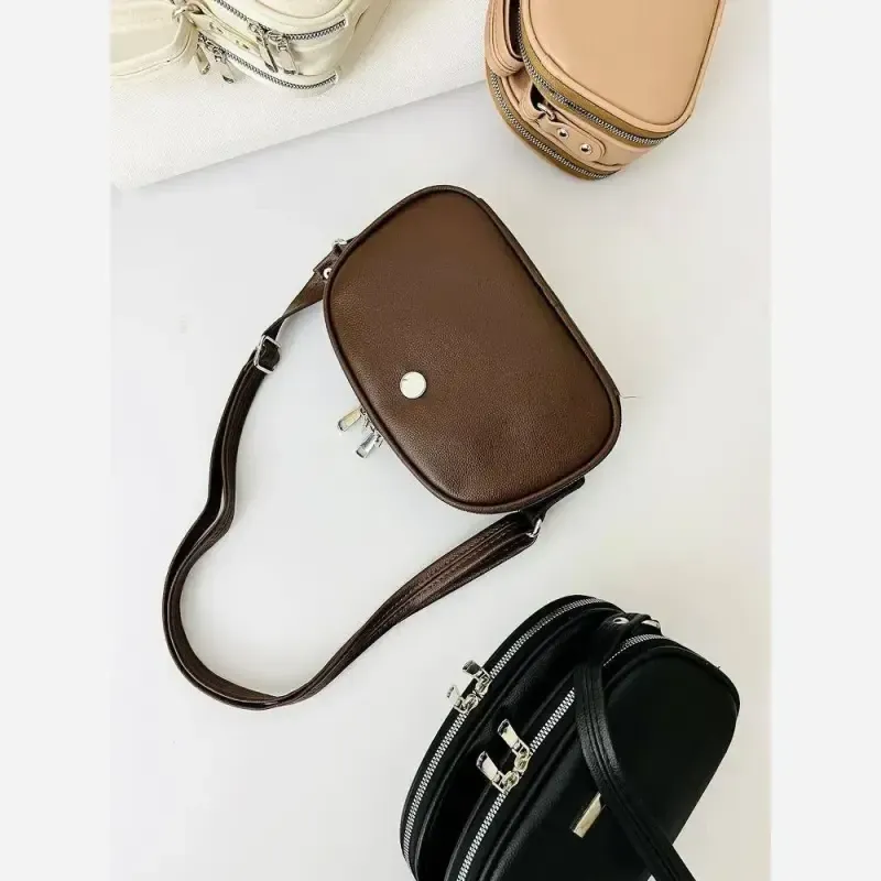 کیف سالی سه خونه دستی و دوشی زنانه سایز 22 در 15 رنگ بندی متنوع