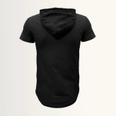 ست تی شرت و شلوار مردانه مدل jus پنبه یکرو نخ آستین کوتاه کلاه دار